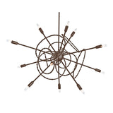 Olympus 12-Light Starburst Chandelier in Bronze by Hubbardton Forge