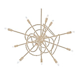 Olympus 12-Light Starburst Chandelier in Soft Gold by Hubbardton Forge