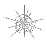 Olympus 12-Light Starburst Chandelier in Sterling by Hubbardton Forge