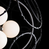 Olympus Orb Pendant detail in Black, by Hubbardton Forge