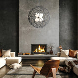 Olympus Orb Pendant lifestyle view by Hubbardton Forge