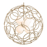 Olympus Orb Pendant in Soft Gold by Hubbardton Forge