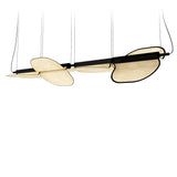 Omma Suspension By LZF, Size: Large, Finish: Matte Black Metal, Color: Natural White