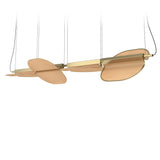 Omma Suspension By LZF, Size: Large, Finish: Gold  Metal, Color: Natural Beech