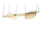 Omma Suspension By LZF, Size: Large, Finish: Gold White, Color: Natural White