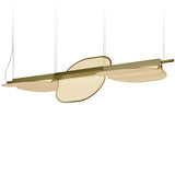 Omma Suspension By LZF, Size: Medium, Finish: Gold Metal, Color: Natural White