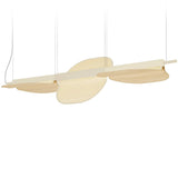 Omma Suspension By LZF, Size: Medium, Finish: Matte Ivory Metal, Color: Natural White