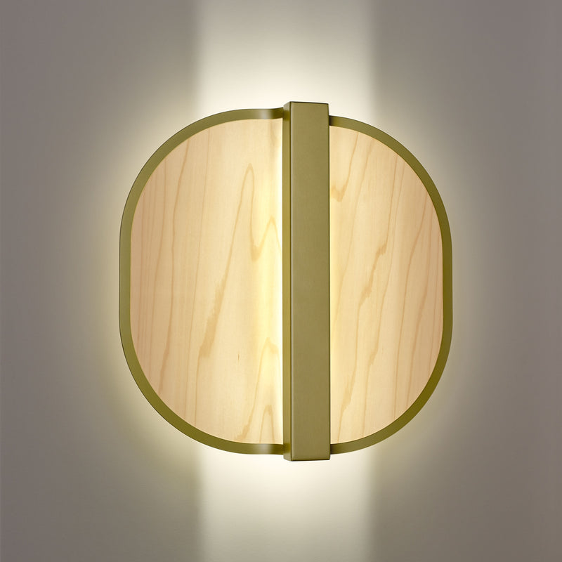Omma Wall Sconce By LZF, Finish: Gold Metal, Color Natural White