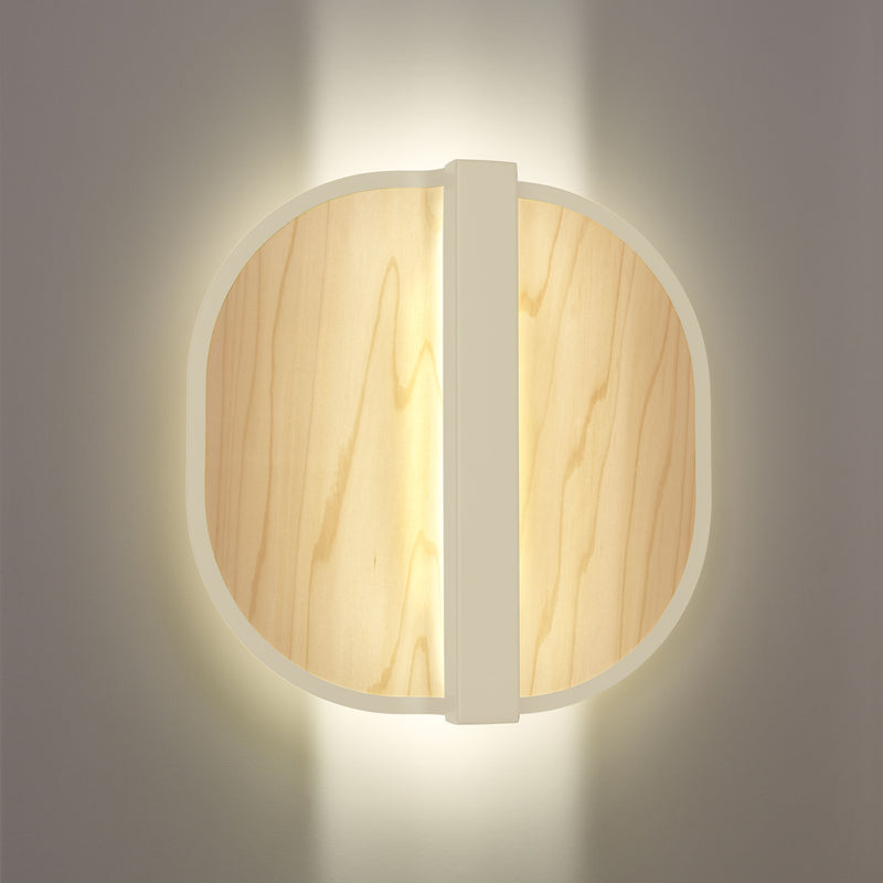 Omma Wall Sconce By LZF, Finish: Matte Ivory Metal, Color Natural White