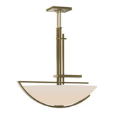 Ondrian Pendant in Modern Brass, Opal Glass by Hubbardton Forge
