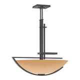 Ondrian Pendant in Natural Iron, Sand Glass by Hubbardton Forge