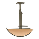 Ondrian Pendant in Soft Gold, Sand Glass by Hubbardton Forge