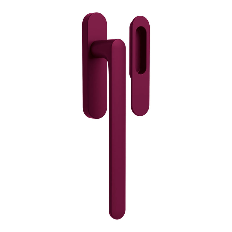 One Lift and Slide Pull in Claret Violet by Colombo Design