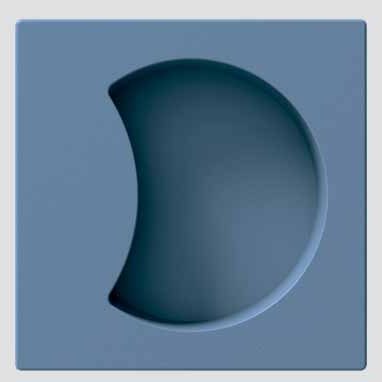 One Q Pocket Door Kit in Ocean Blue by Colombo Design