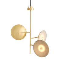 Oola 3 Arm Chandelier - Satin Brass