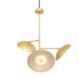 Oola 3 Arm Chandelier - Satin Brass
