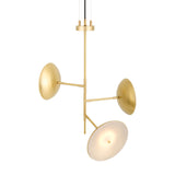 Oola 3 Arm Chandelier - Satin Brass