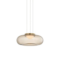 Opalesce Pendant - Modern Brass by Sonneman