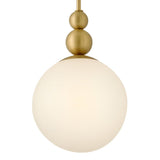 Opalite Small Pendant - Lacquered Brass