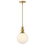 Opalite Small Pendant - Lacquered Brass