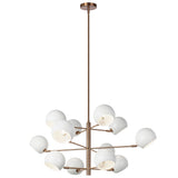 Orb Chandelier Medium Matte White White Interiro By Matteo