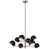 Orb Chandelier Small Matte Black White Interiro By Matteo