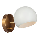 Orb Wall Sconce Matte White