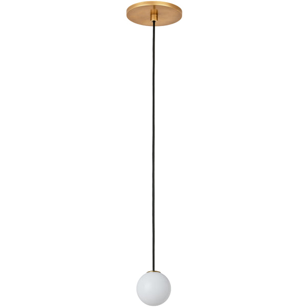 Orbet Pendant Light Hand Rubbed Antique Brass By Visual Comfort Modern - Front View1