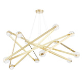 Orbit Chandelier - 12-Light - Aged Brass by Hudson Valley