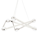 Orbit Chandelier - 6-Light - Polished Nickel by Hudson Valley