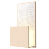 Organic Cappuccino Clean Wall Sconce with White Stone Accent by Accord