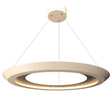 Organic Cappuccino Petra Round Suspension with Slate Accent by Accord