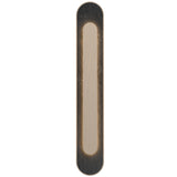 Petra Rounded Linear Wall Lamp with Slate Accent
