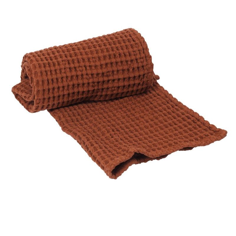 Organic Hand Towel - Brown Clay
