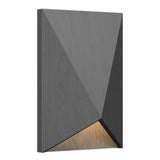 Organic Lead Grey Facet Wall Sconce with Slate Accent by Accord