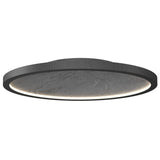 Organic Lead Grey Petra Semi Flush Light with Slate Accent by Accord