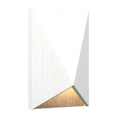 Organic White Facet Wall Sconce with Slate Accent by Accord