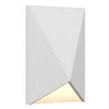 Organic White Facet Wall Sconce with White Stone Accent by Accord