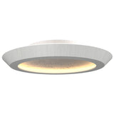Organic White Petra Ceiling Light with White Stone Accent by Accord