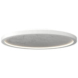 Organic White Petra Semi Flush Light with White Stone by Accord