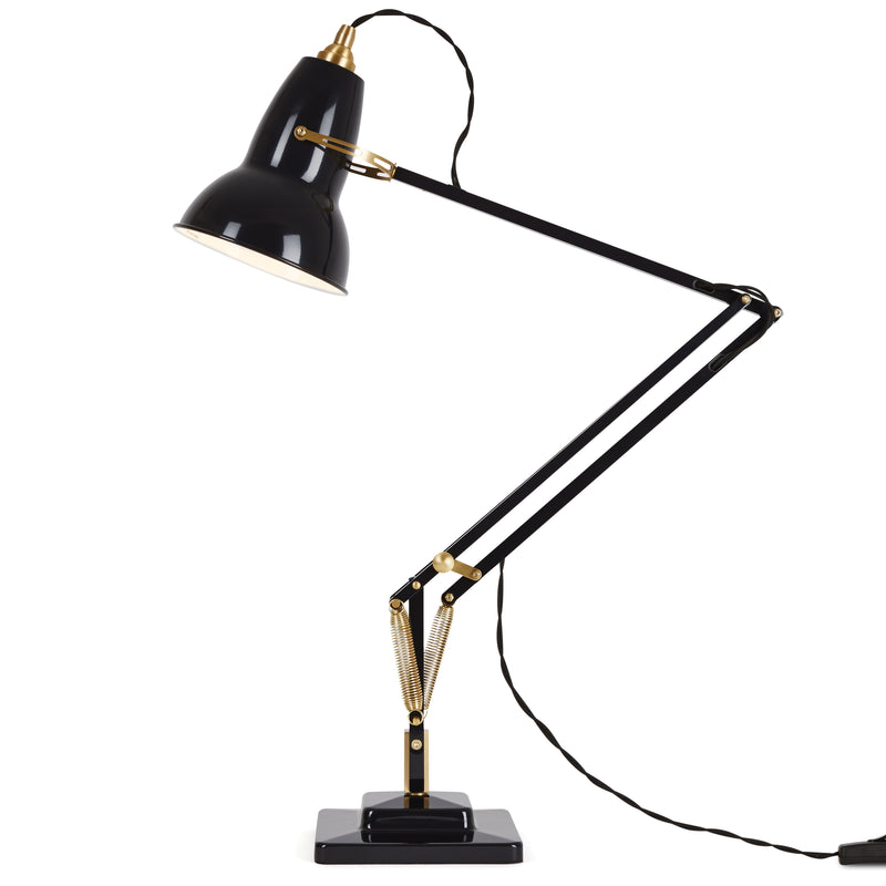 Original 1227 Brass Desk Lamp Jet Black By Anglepoise