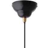 Original 1227 Brass Maxi Pendant Jet Black By Anglepoise - Detailed View1