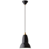 Original 1227 Brass Pendant Jet Black By Anglepoise - With Light