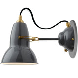 Original 1227 Brass Wall Light Elephant Grey By Anglepoise 
