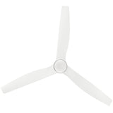 Oris 52” LED Smart Fan Matte White By Hinkley - Down View2