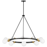 Orla Chandelier Large Black By Lark Living  - Front View2