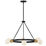 Orla Chandelier Medium Black By Lark Living - Front View3