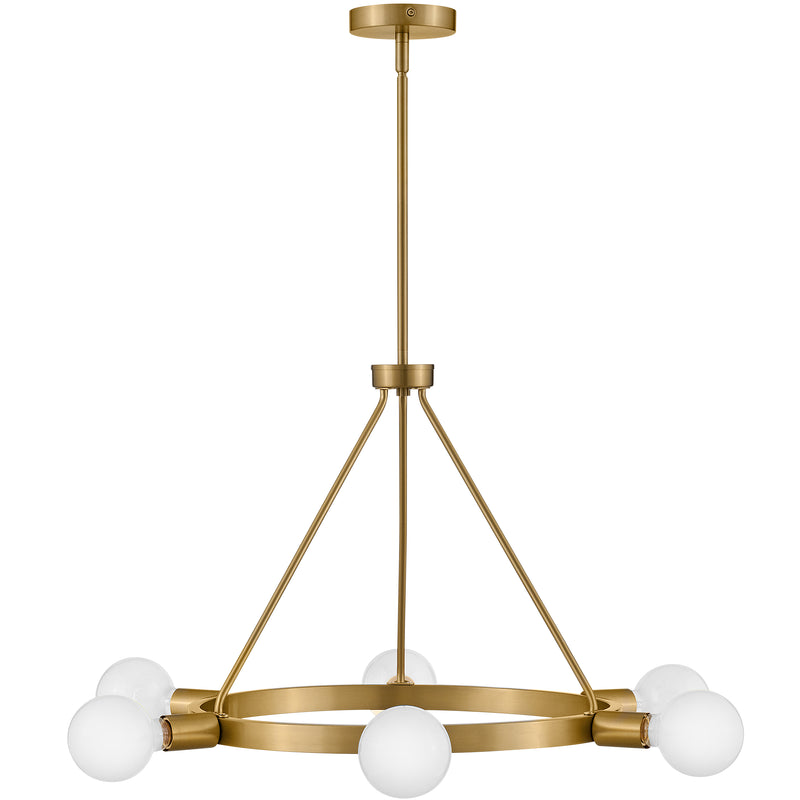Orla Chandelier Medium Lacquered Brass By Lark Living
