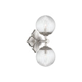 Orly 2-Light Sconce 7.5'' Polished Nickel Clear