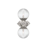 Orly 2-Light Sconce 7.5'' Polished Nickel Clear
